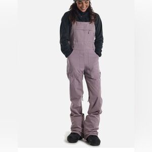 L Women's Burton Avalon 2L Stretch Bib Pants. Color: Elderberry
